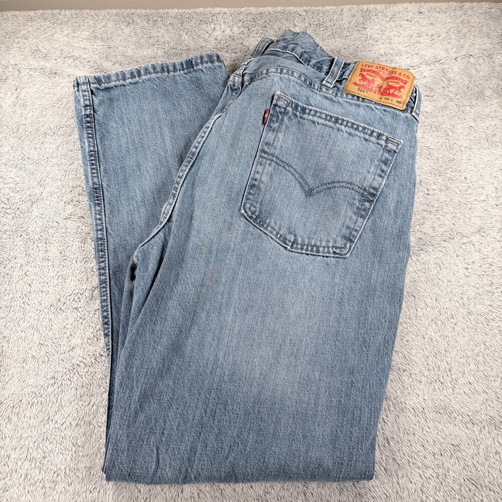 Levi Strauss 514‎ Men's Straight Leg Jeans Sz 38 x 30